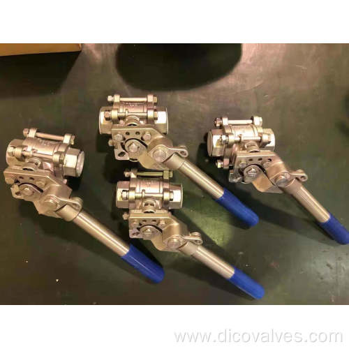 Dico NPT Spring Return Handle 3PC Ball Valve